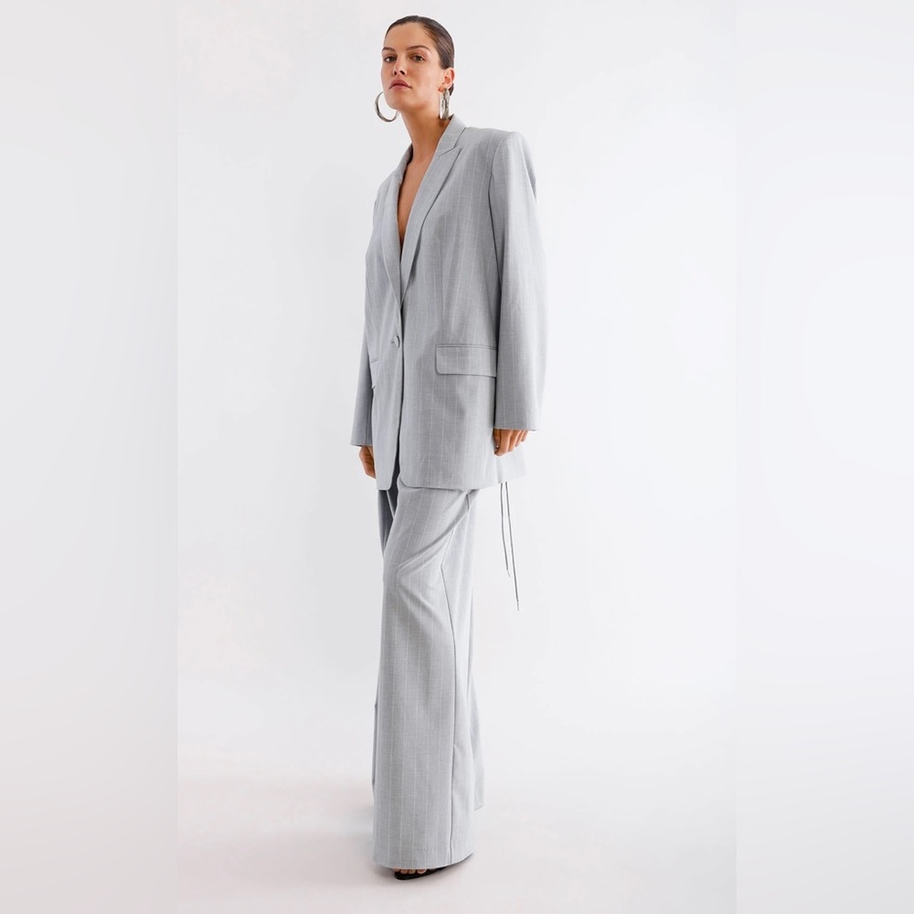 BCBG X MAEVE REILLY - lace up blazer & trouser set - NEW WITH TAGS